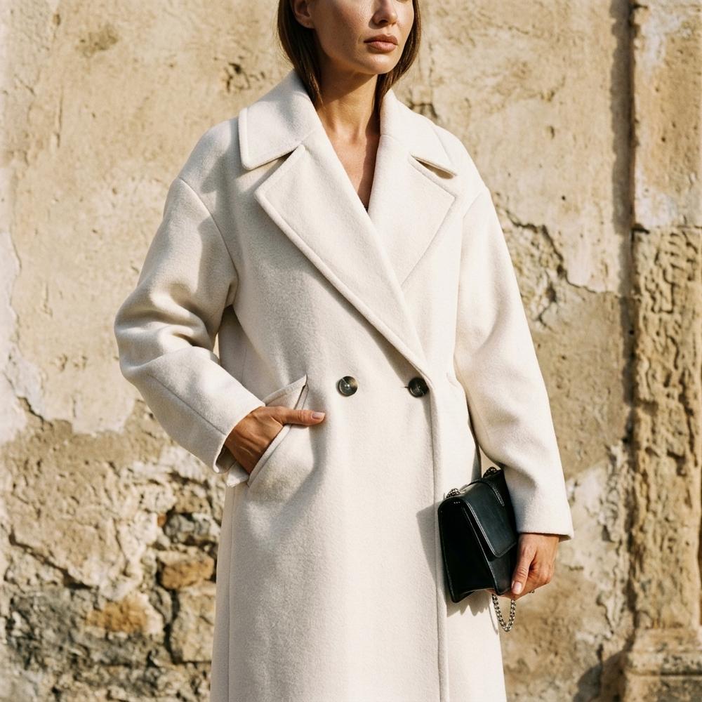 Lulus Secrets - Veser | Double-Breasted Oversized Coat Women