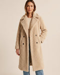 Lulus Secrets - Arhal | Double-Breasted Textured Coat Women