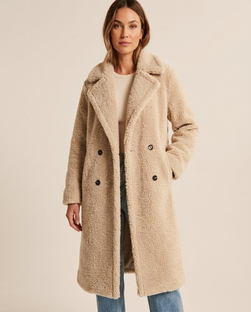 Lulus Secrets - Arhal | Double-Breasted Textured Coat Women