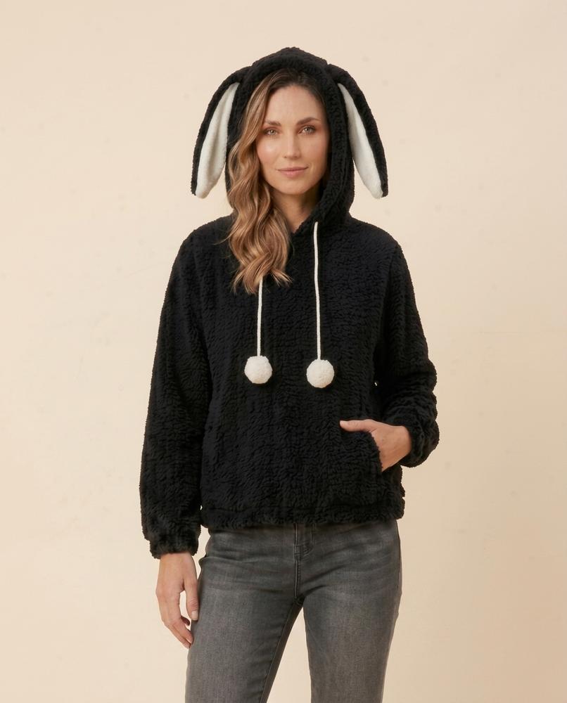 Lulus Secrets - Seser | Sherpa Bunny Ear Hoodie Women