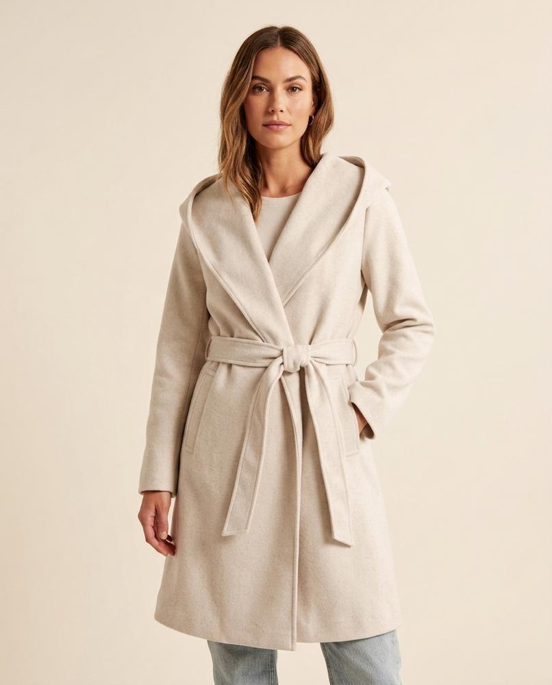 Lulus Secrets - Corel | Hooded Belted Coat Women