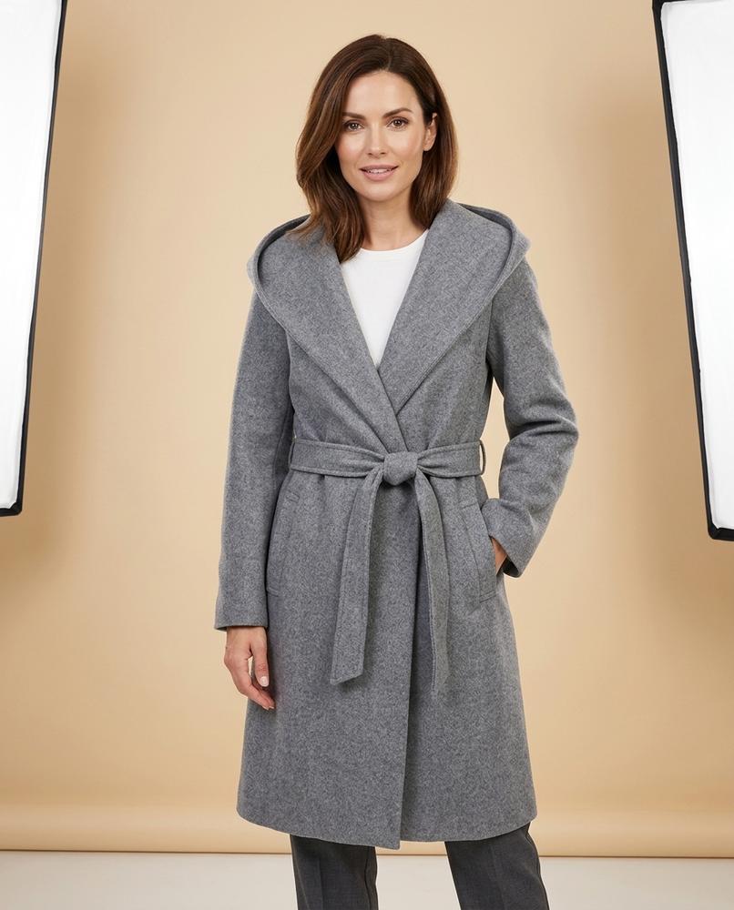 Lulus Secrets - Corel | Hooded Belted Coat Women