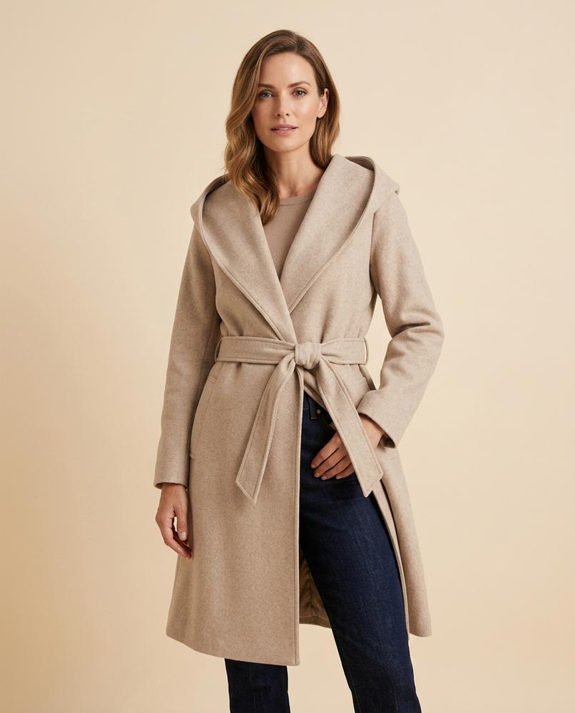 Lulus Secrets - Corel | Hooded Belted Coat Women