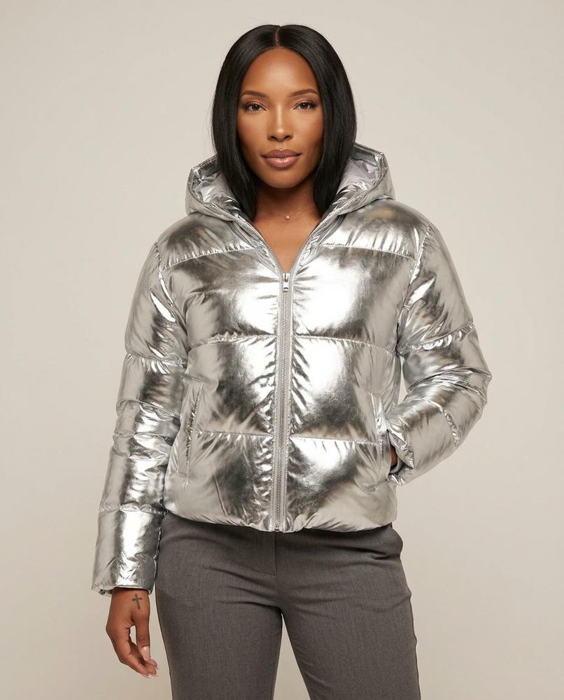 Lulus Secrets - Visil | Metallic Padded Jacket Women