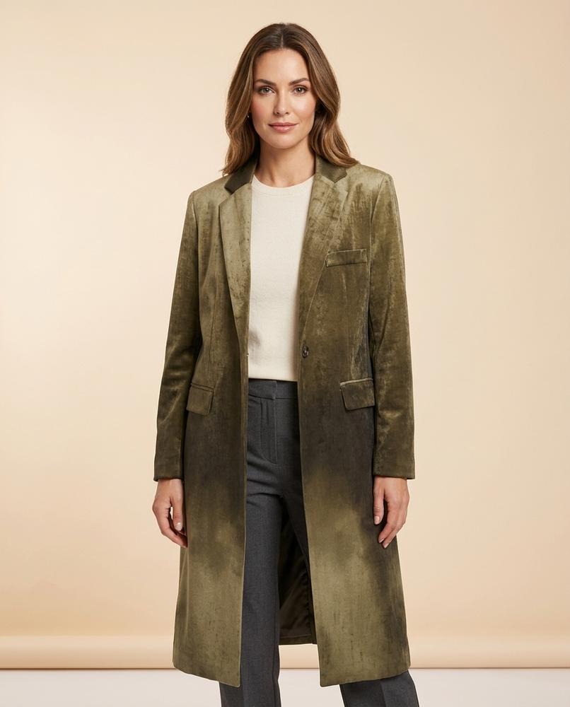 Lulus Secrets - Zaver | Velvet Single-Breasted Coat Women