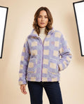 Lulus Secrets - Vedan | Checkered Fleece Jacket Women