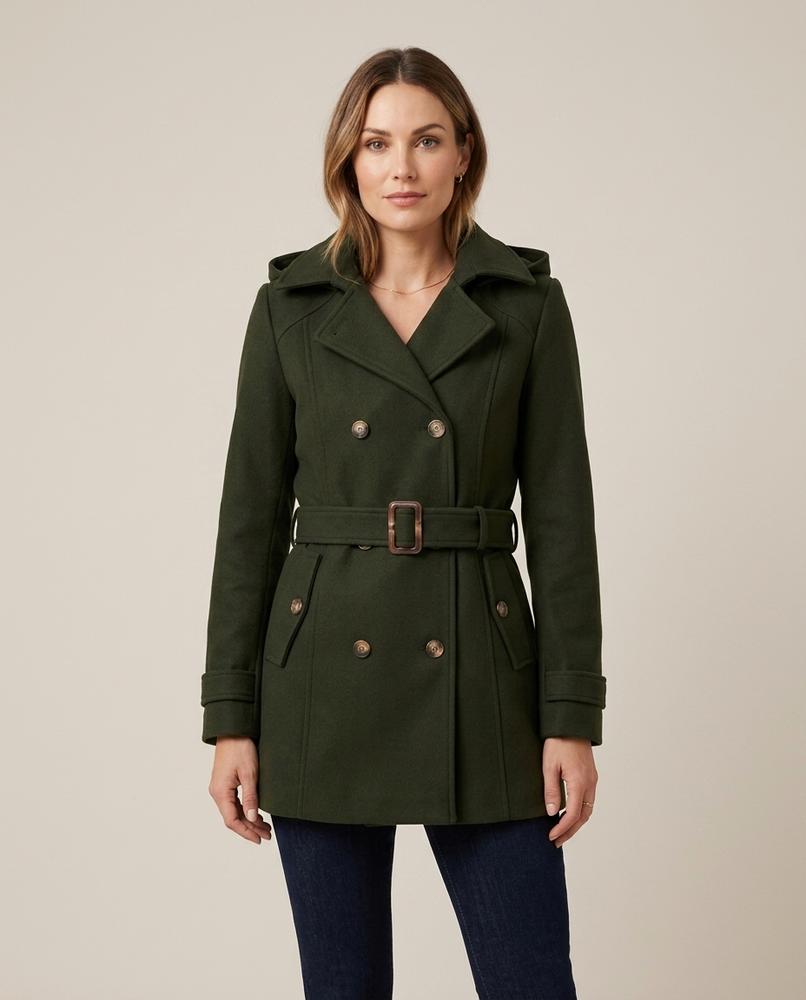 Lulus Secrets - Vedar | Double-Breasted Hooded Coat Women