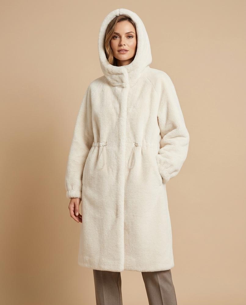 Lulus Secrets - Damor | Hooded Plush Coat Women