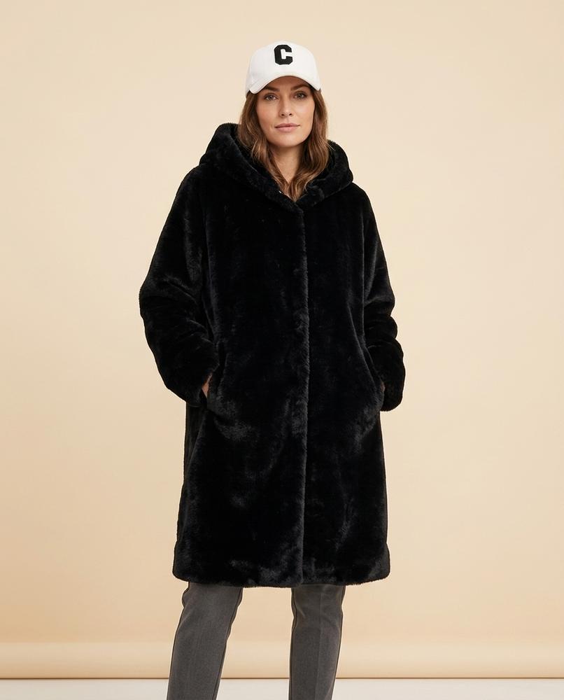 Lulus Secrets - Damor | Hooded Plush Coat Women