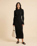 Lulus Secrets - Lovar | Pleated Long-Sleeved Midi Dress Women