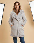 Lulus Secrets - Veren | Shearling-Lined Asymmetrical Coat Women