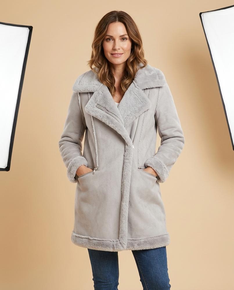 Lulus Secrets - Veren | Shearling-Lined Asymmetrical Coat Women