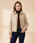 Lulus Secrets - Zeser | Plaid Shearling-Trimmed Jacket Women