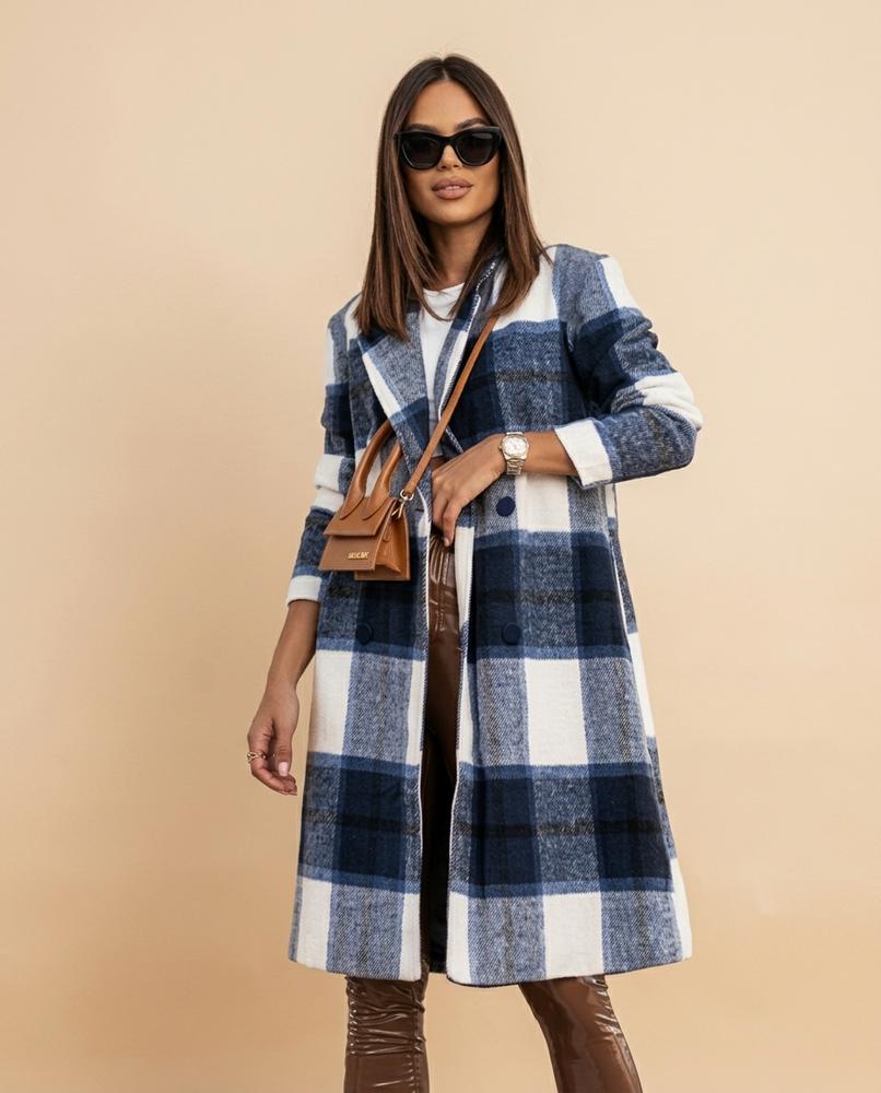 Lulus Secrets - Salar | Plaid Double-Breasted Coat Women