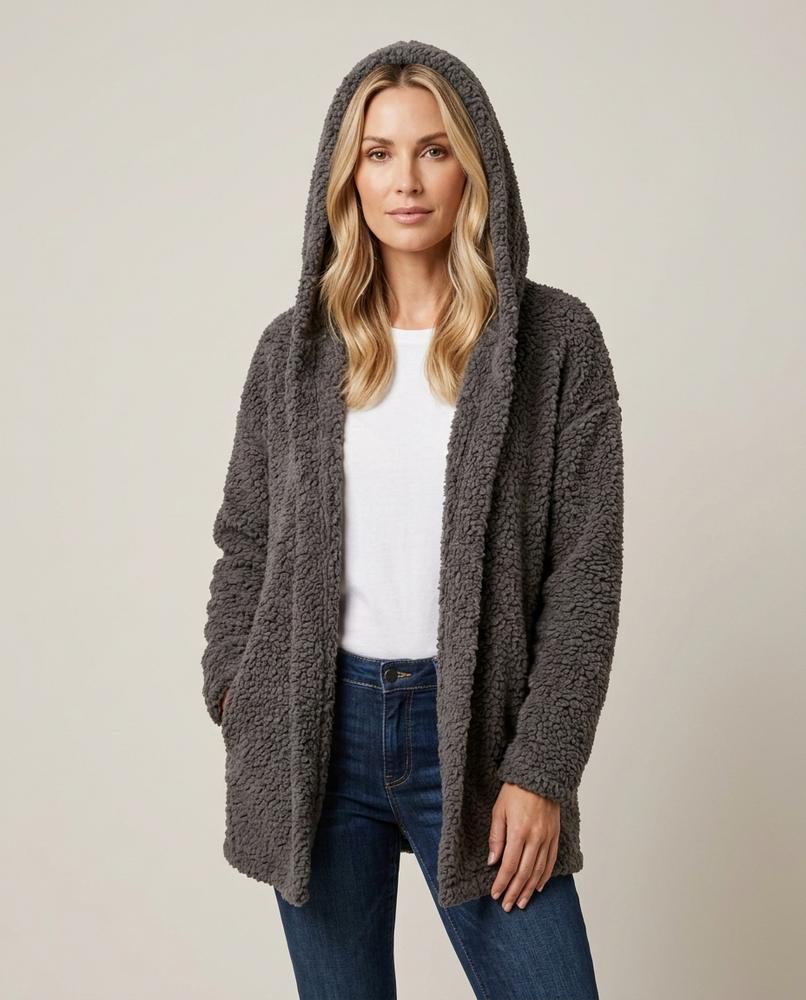 Lulus Secrets - Laver | Hooded Textured Cardigan Women