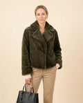 Lulus Secrets - Vatal | Faux Fur Collared Jacket Women