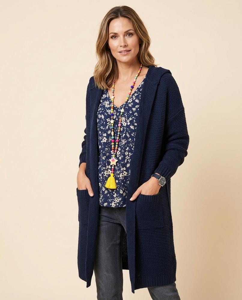 Lulus Secrets - Mavar | Hooded Open-Front Knit Cardigan Women