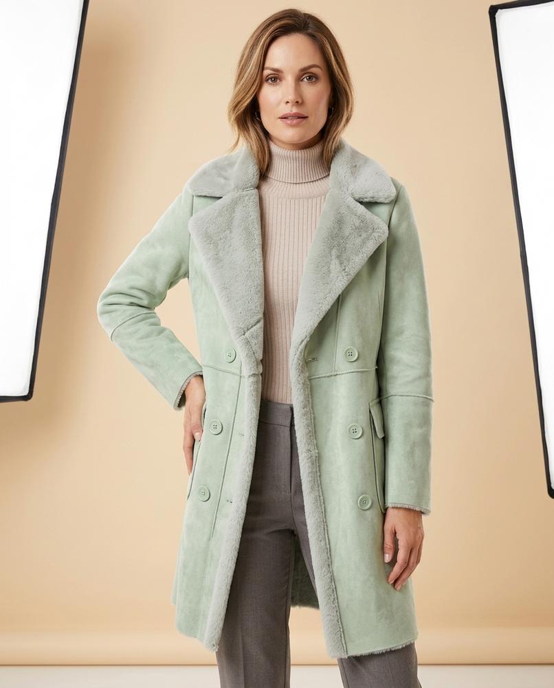 Lulus Secrets - Yovar | Faux-Shearling Double-Breasted Coat Women