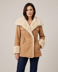 Lulus Secrets - Mitor | Shearling-Trimmed Double-Breasted Coat Women