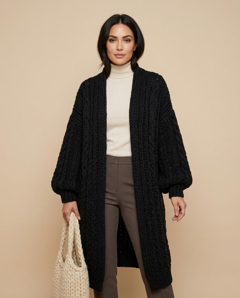 Lulus Secrets - Kamin | Chunky Knit Open-Front Knit Cardigan Women