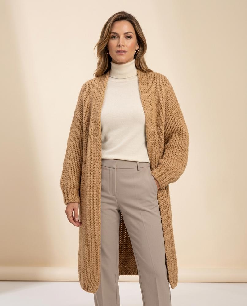Lulus Secrets - Kamin | Chunky Knit Open-Front Knit Cardigan Women