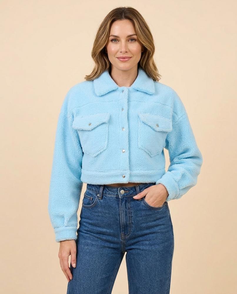 Lulus Secrets - Rovan | Cropped Plush Jacket Women