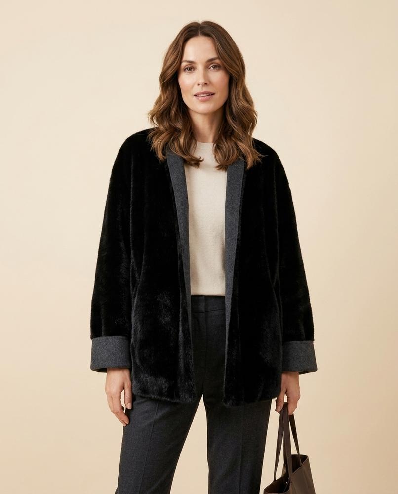 Lulus Secrets - Vatir | Faux-Fur Open-Front Coat Women
