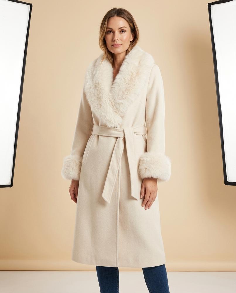 Lulus Secrets - Tanal | Belted Faux-Fur Coat Women