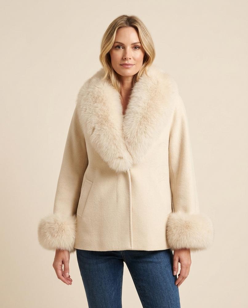 Lulus Secrets - Kelor | Fur-Trimmed Wool Jacket Women