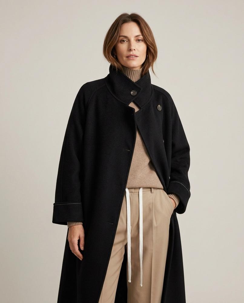 Lulus Secrets - Ramir | Wool High-Neck Coat Women