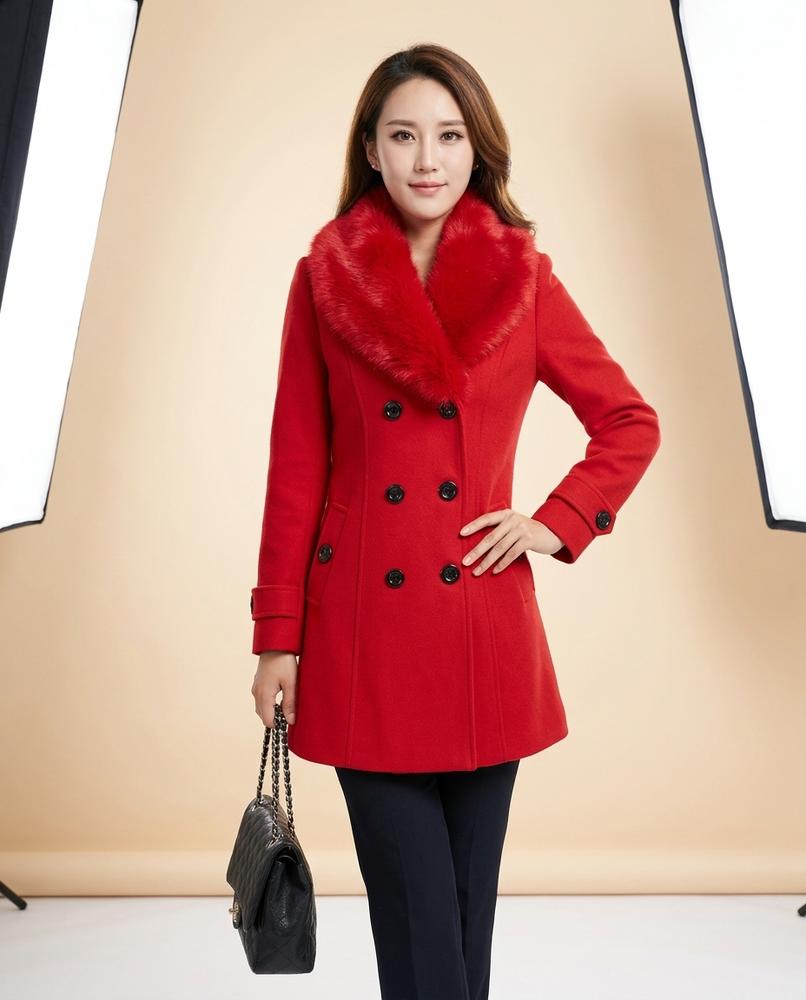 Lulus Secrets - Zedar | Double-Breasted Fur-Trimmed Coat Women