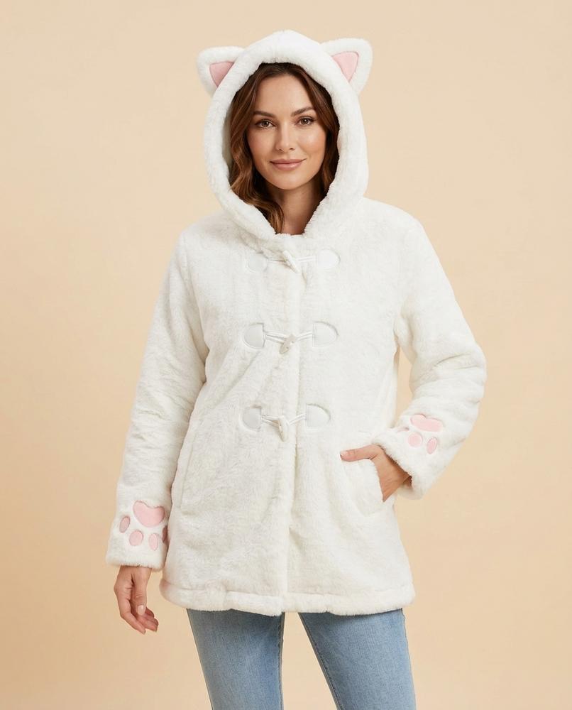 Lulus Secrets - Coran | Plush Hooded Coat Women