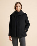 Lulus Secrets - Nisan | Button-Front Scarf Collar Coat Women