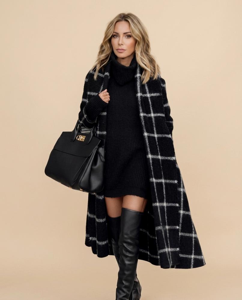 Lulus Secrets - Tivel | Checkered Longline Coat Women