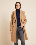 Lulus Secrets - Lemor | Double-Breasted Notched-Lapel Coat Women