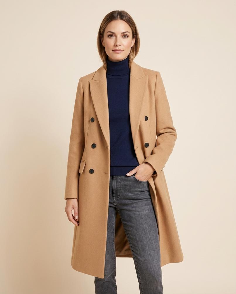 Lulus Secrets - Lemor | Double-Breasted Notched-Lapel Coat Women