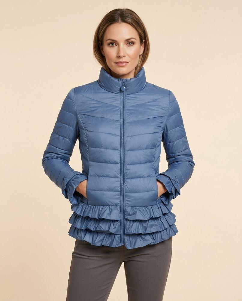 Lulus Secrets - Zavan | Quilted Ruffled Jacket Women