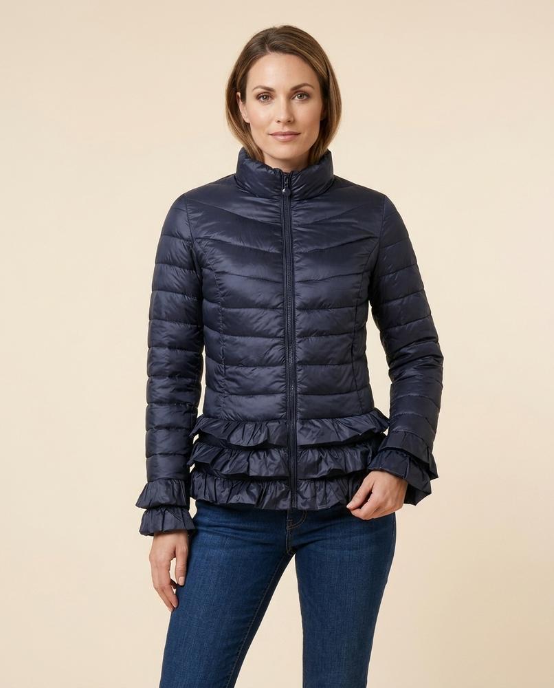 Lulus Secrets - Zavan | Quilted Ruffled Jacket Women