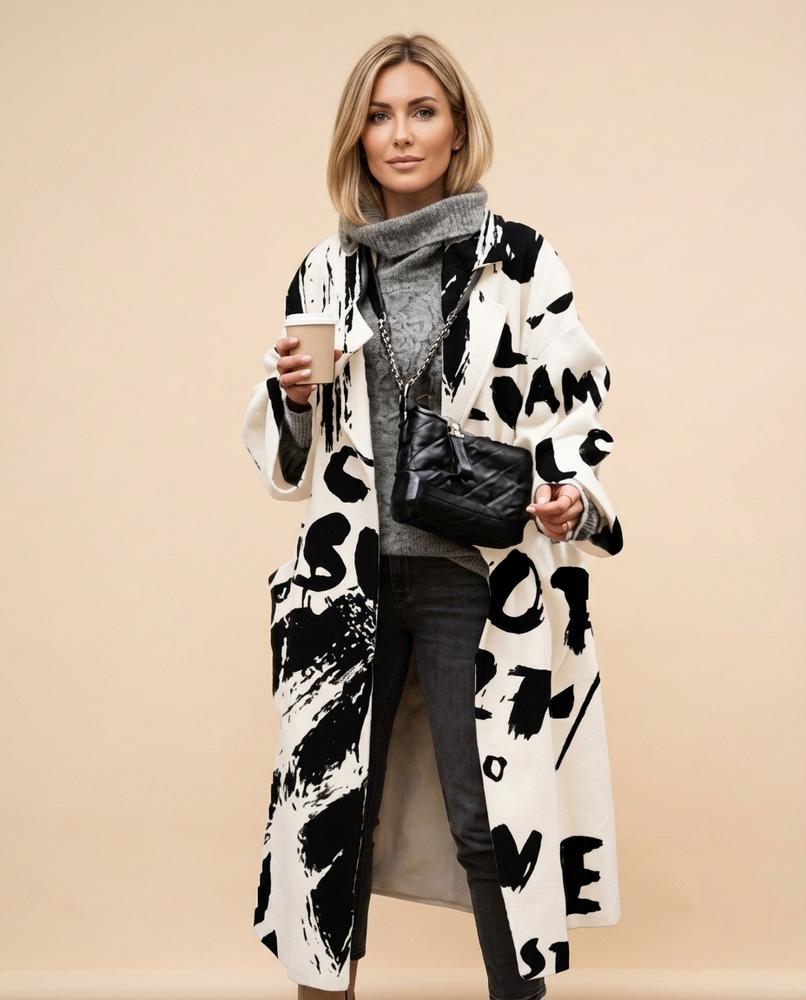 Lulus Secrets - Catal | Printed Longline Coat Women