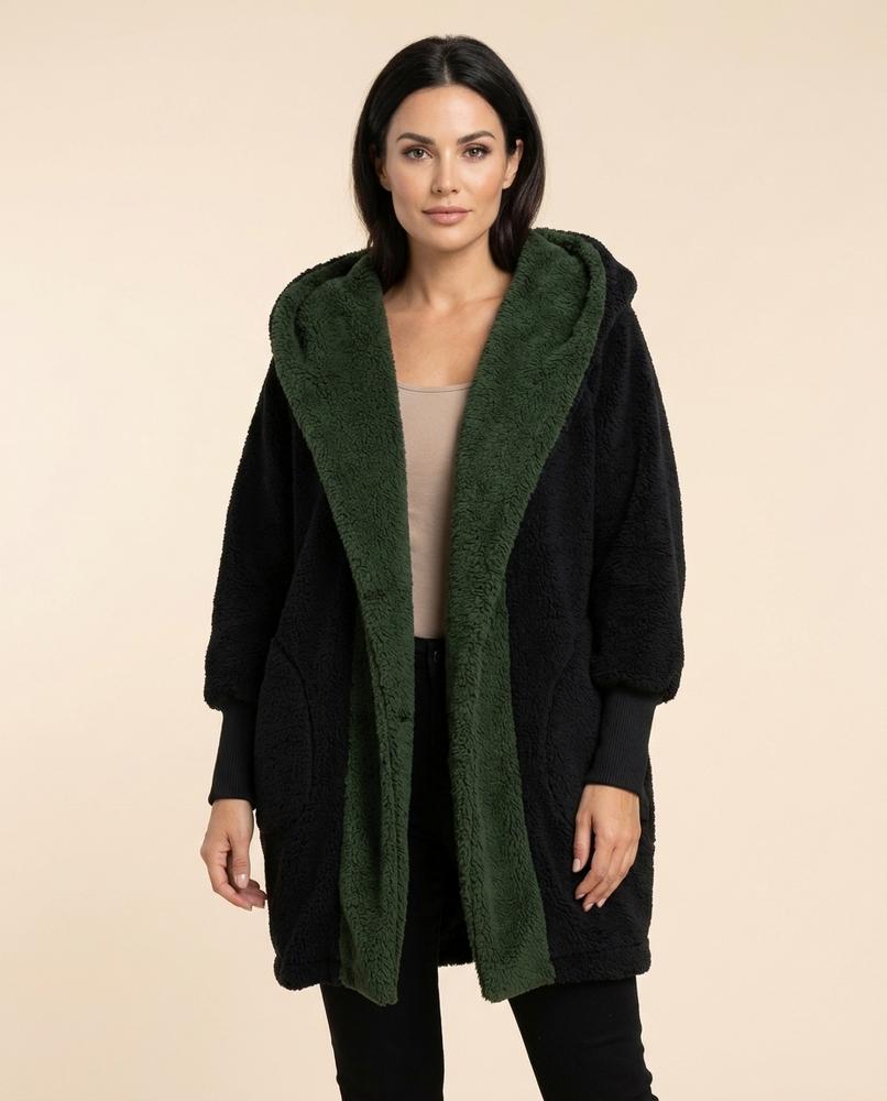 Lulus Secrets - Rimir | Hooded Two-Tone Coat Women