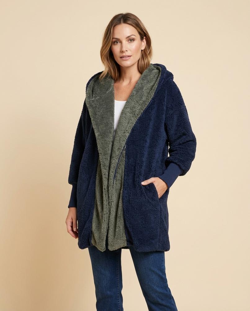 Lulus Secrets - Rimir | Hooded Two-Tone Coat Women