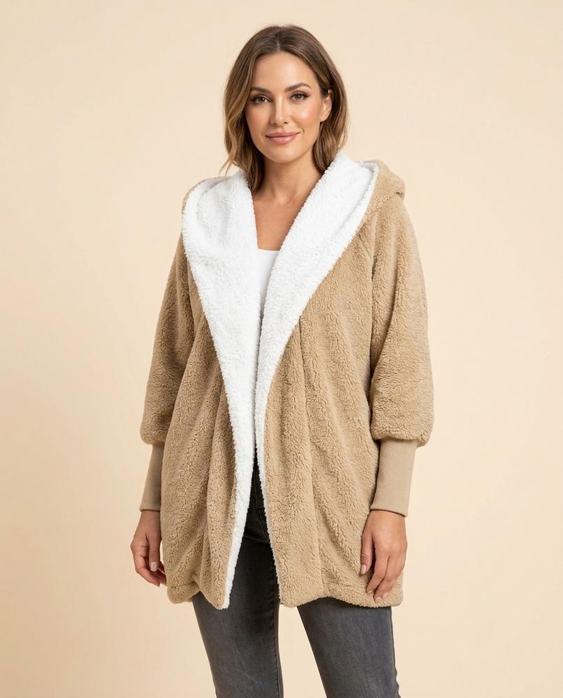 Lulus Secrets - Rimir | Hooded Two-Tone Coat Women