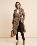 Lulus Secrets - Lelor | Houndstooth Belted Coat Women