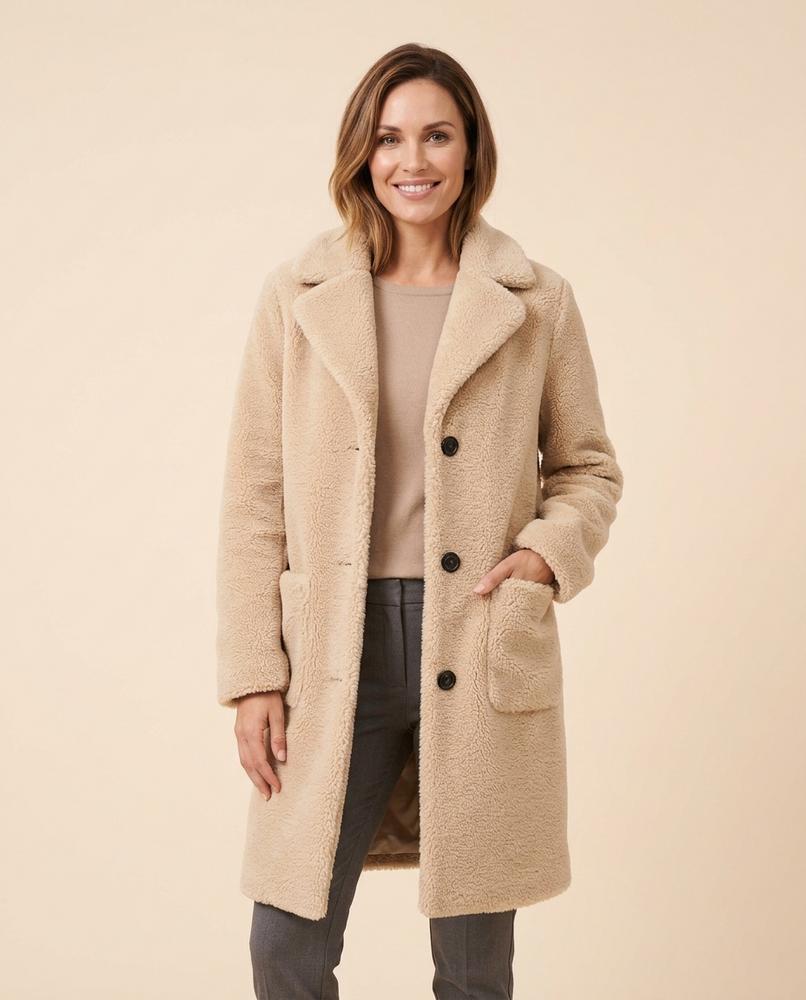 Lulus Secrets - Nelan | Faux-Fur Single-Breasted Coat Women