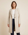 Lulus Secrets - Rolar | Single-Breasted Notched-Lapel Coat Women