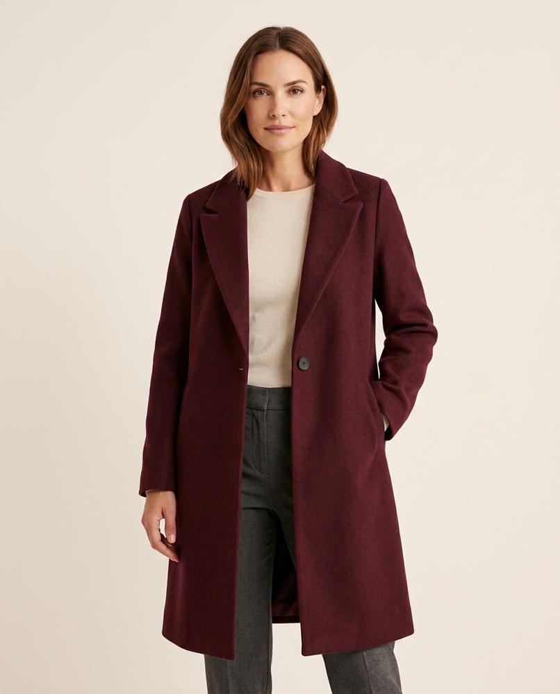 Lulus Secrets - Rolar | Single-Breasted Notched-Lapel Coat Women