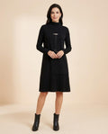 Lulus Secrets - Almin | Turtleneck Asymmetrical Dress Women