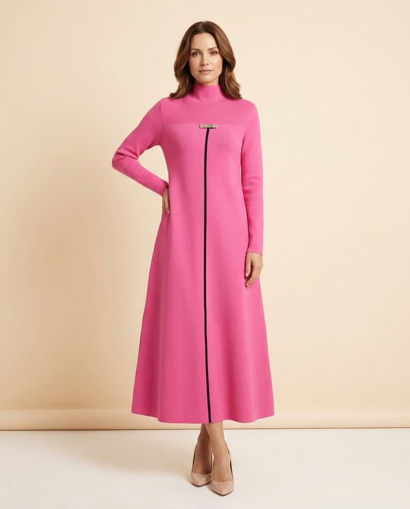 Lulus Secrets - Almin | Turtleneck Asymmetrical Dress Women