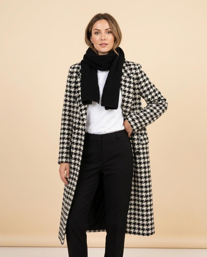 Lulus Secrets - Lovin | Houndstooth Straight-Cut Coat Women