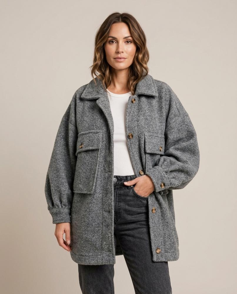 Lulus Secrets - Arlen | Textured Oversized Jacket Women